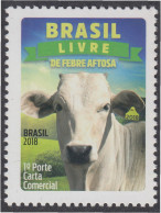 Brasil Brazil 3677 2018 Libre De Fiebre Aftosa MNH - Other & Unclassified