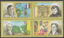 Brasil Brazil 3540/43 2016 Relaciones Diplomáticas Francia - Brasil MNH - Otros & Sin Clasificación