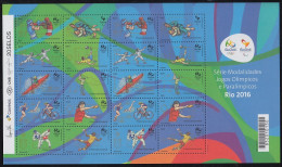 Brasil Brazil 3429/48 2015 Juegos Olímpicos Y Paralímpicos MNH - Autres & Non Classés