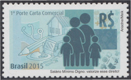 Brasil Brazil 3426 2015 Salario Mínimo Digno MNH - Sonstige & Ohne Zuordnung