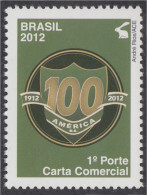 Brasil Brazil 3198 2012 Centenario Del Club De Fútbol América MNH - Sonstige & Ohne Zuordnung