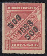 Brasil Brazil 94 1898 Sello De Periódico De 1889 Sobreimpreso MH - Other & Unclassified