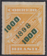 Brasil Brazil 97 1898 Sello De Periódico De 1889 Sobreimpreso MH - Altri & Non Classificati