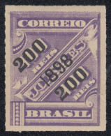 Brasil Brazil 92 1898 Sello De Periódico De 1889 Sobreimpreso MH - Sonstige & Ohne Zuordnung