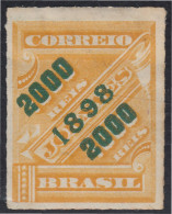 Brasil Brazil 99 1898 Sello De Periódico De 1889 Sobreimpreso MH - Autres & Non Classés