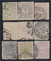 Brasil Brazil 59/67 1884/88 Serie Antigua Cifras  Usados - Andere & Zonder Classificatie