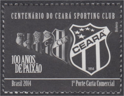 Brasil Brazil 3329 2014 100 Años Del Club Deportivo De Fútbol Paixao MNH - Other & Unclassified