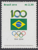 Brasil Brazil 3344 2014 Centenario Del Comité Olímpico Brasileño MNH - Other & Unclassified
