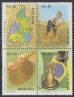 Brasil Brazil 3354/57 2014 Hierba Dorada De Jalapão MNH - Other & Unclassified