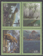 Brasil Brazil 3361/64 2014 Animales Prehistóricos De Brasil MNH - Other & Unclassified