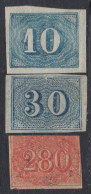 Brasil Brazil 19/21 1854/61 Pequeñas Cifras MH - Other & Unclassified