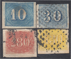 Brasil Brazil 19/22 1854/61 Pequeñas Cifras Usados - Other & Unclassified