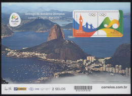 Brasil Brazil HB 171 2016 Río De Janeiro Bandera Olímpica MNH - Andere & Zonder Classificatie