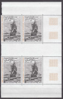 France Colonies, TAAF 1985 Ships Boats Mi#204 Mint Never Hinged (sans Charniere) Piece Of 4 With Bridge - Ungebraucht