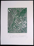 EX LIBRIS KAZIMIERZ WISZNIEWSKI Per STEFANA MROZEWSKIEGO L40-B01 - Exlibris