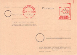 ALLIIERTE BESATZUNG - POSTKARTE NOTAUSGABE HANNOVER 18.8.1945 / 6127 - Notausgaben Britische Zone