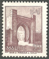 XW01-2590 Maroc 50c Bab-el-Mrissa Salé Sans Gomme - Monumenti
