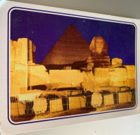 Egypte Gizeh Les Pyramides Le Sphinx Eclaires De Nuit -ed Elfaranah - Guiza