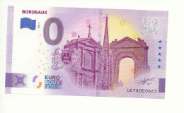 Billet Touristique  0 Euro  - BORDEAUX -  2023-5 -  UEFR -  N° 665 - Autres & Non Classés