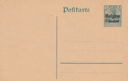 Deutsche Besetzung Belgien - Postkarte 5 Cent. - Ungebraucht  (67809) - Occupation 1914-18