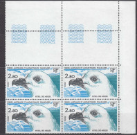 France Colonies, TAAF 1985 Birds Mi#197 Mint Never Hinged (sans Charniere) Piece Of 4 - Unused Stamps