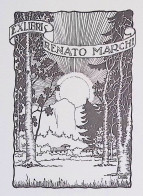 EX LIBRIS L ROSSI Per RENATO MARCHI L40-B01 - Exlibris