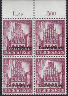 Luxembourg - Luxemburrg - Timbres -  1941    Bloc à 4    Occupation    Empire Allemand     MNH** - Blocks & Kleinbögen