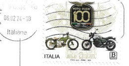 MOTO GUZZI ITALIA,  Stamp On Postcard From Venezia Grand Canal By Night, To Andorra - 2021-...: Usati