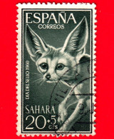 SAHARA SPAGNOLO - Usato - 1960 - Giornata Del Francobollo - Volpe - Fennec (Fennecus Zerda) - 20+5 - Sahara Spagnolo