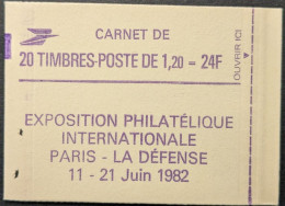 2101-C2**  Daté 31-10-80 Logo PhilexFrance 82 Conf.8 Sabine 1.20F Vert - Modern : 1959-...