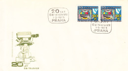 Tchécoslovaquie-Praha-Prague-01/05/1973-Timbre Yvert 1988-20ème Anniversaire De La Télévision - FDC