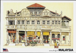 Malaysia Postcard Kuala Kangsar Traditional Corner Coffee Shop MINT - Malaysia