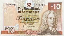 Scotland 10 Pounds, P-348 (25.3.1987) - UNC - 10 Ponden
