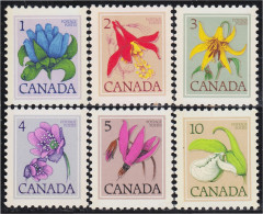 Canada 625/30 1977 Flores Silvestres De Canadá Flowers MNH - Otros & Sin Clasificación