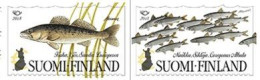 Finland Finnland Finlande 2018 Fishes Set Of 2 Stamps In Strip MNH - Ungebraucht