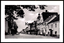 ÄLTERES FOTO REPRODUKTION REPRO EINER ANSICHTSKARTE LANGENFELD RHEINLAND HAUPTSTRASSE VW KÄFER Photo - Langenfeld