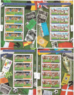 Guernsey 1996 European Football Championship, Arenas Mi  693-700 In Four Sheetlets, MNH(**) - Guernesey