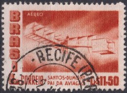 1956 Brasilien AEREO ° Mi:BR 906, Sn:BR C86, Yt:BR PA73, Santos-Dumont's 1906 Biplane "14 Bis" - Luchtpost
