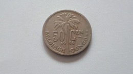 CONGO BELGE ALBERT PREMIER 50 CENTIMES 1926 VL - 1910-1934: Albert I