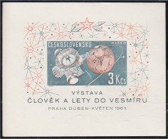 Checoslovaquía HB 23 1963 Exposición Del Cosmo En Praga MNH - Otros & Sin Clasificación