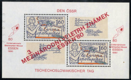 VAR1 Checoslovaquía  Czechoslovakia  HB 41 Sobrecarga  1980   MNH - Other & Unclassified