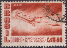 1956 Brasilien AEREO ° Mi:BR 906, Sn:BR C86, Yt:BR PA73, Santos-Dumont's 1906 Biplane "14 Bis" - Usati