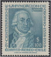 Chile A- 175 1958 4º Centenario De La Villa De Osorno MNH - Chili