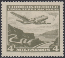 Chile A- 194 1959 Servicio Interior Avión MNH - Chili