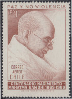 Chile A- 266 1970 Mahatma Gandhi MNH - Chili