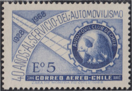 Chile A- 249 1968 40º Aniversario Del Automóvil Club Chileno MNH - Chili