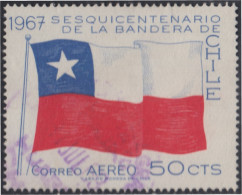 Chile A- 242 1967 150 Años De La Bandera Nacional Usado - Chili