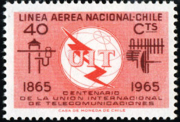 VAR2/S Chile A- 222 1965 Centenario De La Unión De Telecomunicaciones MNH - Chili