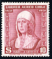 Chile A- 150 1952 Isabel La Católica MNH - Chili