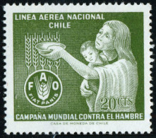 VAR2/S  Chile A- 214 1963 Campaña Mundial Contra El Hambre MNH - Chili